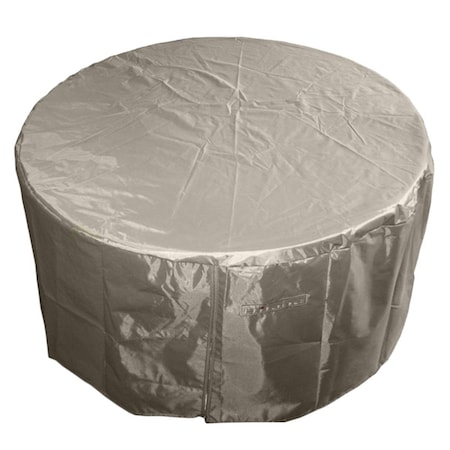 Gardencontrol Hiland Round Heavy Duty Waterproof Propane Fire Pit Cover GA2770251